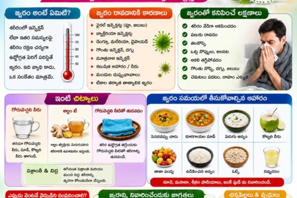 జ్వరం నివారణ: కారణాలు, లక్షణాలు, ఇంటి చిట్కాలు