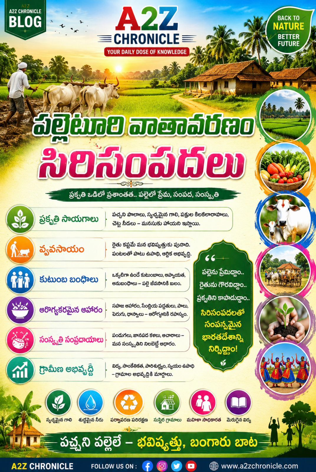 పల్లెటూరి వాతావరణం – సిరిసంపదల