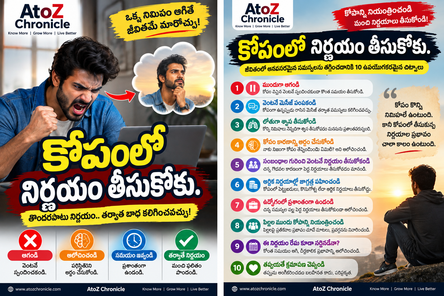 కోపంలో నిర్ణయం తీసుకోకు. 🤫